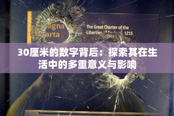 30厘米的数字背后：探索其在生活中的多重意义与影响