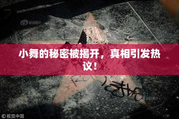 小舞的秘密被揭开，真相引发热议！