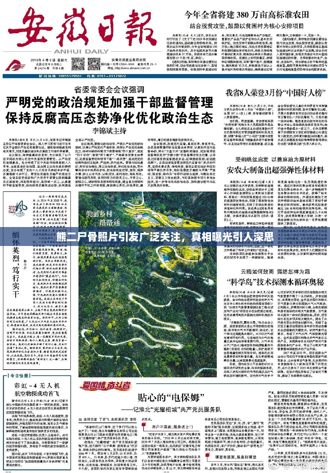 熊二尸骨照片引发广泛关注，真相曝光引人深思