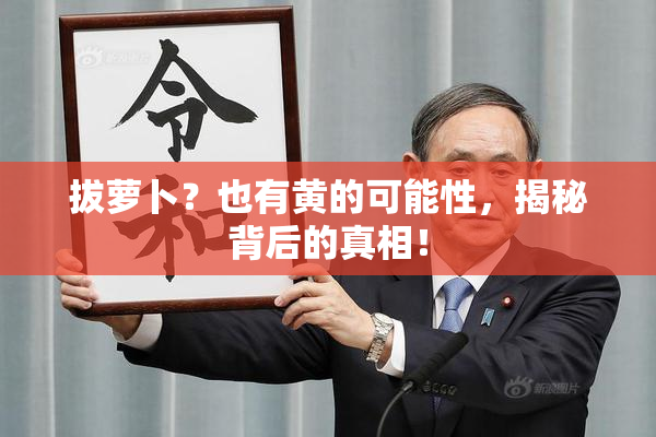 拔萝卜？也有黄的可能性，揭秘背后的真相！