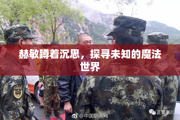 赫敏蹲着沉思，探寻未知的魔法世界