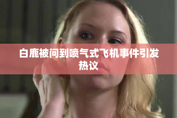白鹿被问到喷气式飞机事件引发热议