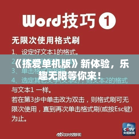 《拣爱单机版》新体验，乐趣无限等你来！