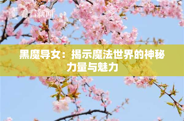 黑魔导女：揭示魔法世界的神秘力量与魅力