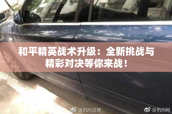 和平精英战术升级：全新挑战与精彩对决等你来战！