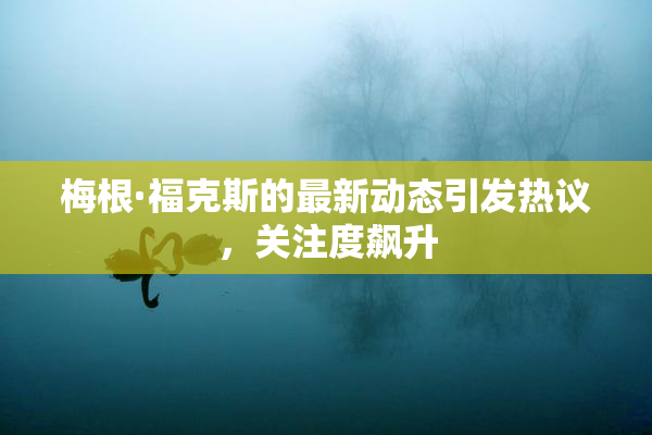 梅根·福克斯的最新动态引发热议，关注度飙升