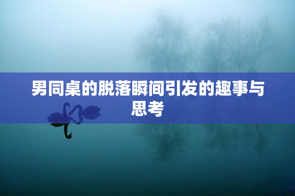 男同桌的脱落瞬间引发的趣事与思考