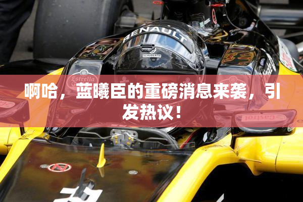 啊哈，蓝曦臣的重磅消息来袭，引发热议！