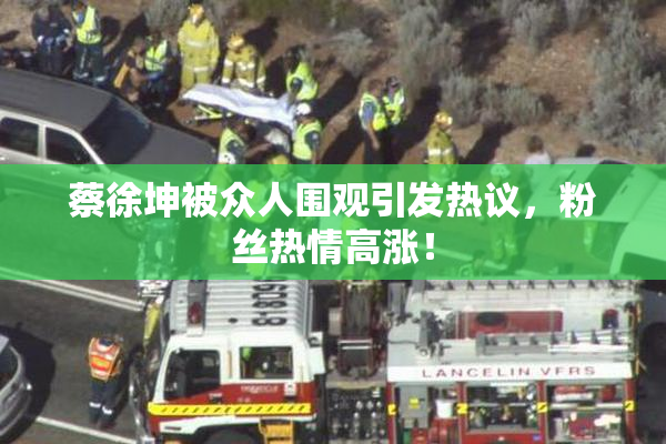 蔡徐坤被众人围观引发热议，粉丝热情高涨！