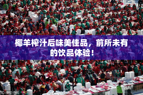 椰羊榨汁后味美佳品，前所未有的饮品体验！