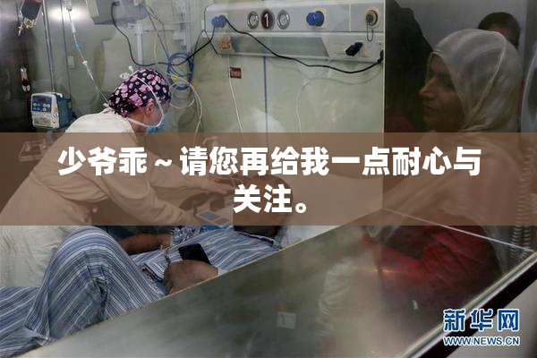 少爷乖～请您再给我一点耐心与关注。