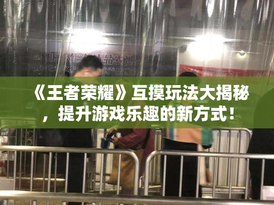 《王者荣耀》互摸玩法大揭秘，提升游戏乐趣的新方式！