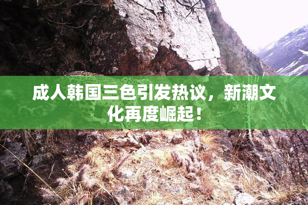 成人韩国三色引发热议，新潮文化再度崛起！