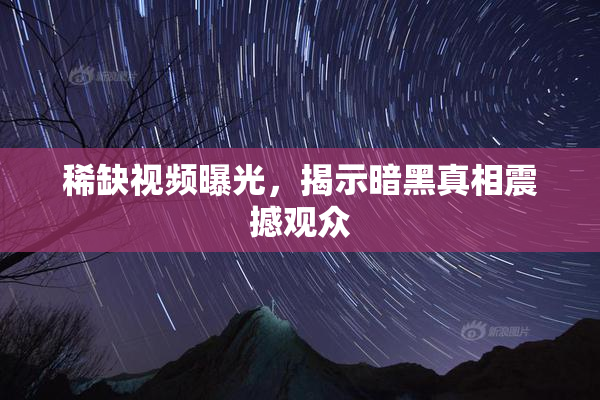 稀缺视频曝光，揭示暗黑真相震撼观众