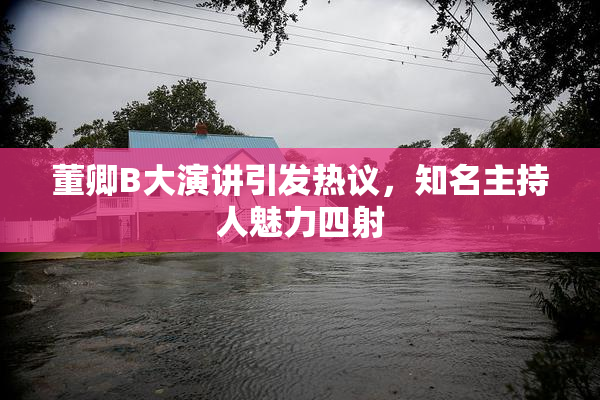 董卿B大演讲引发热议，知名主持人魅力四射