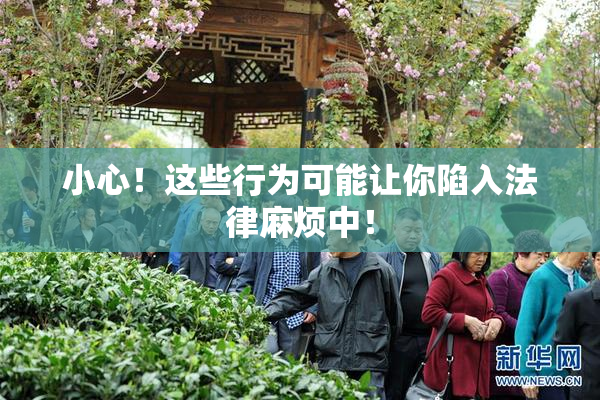 小心！这些行为可能让你陷入法律麻烦中！