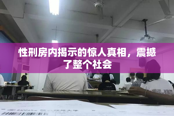 性刑房内揭示的惊人真相，震撼了整个社会