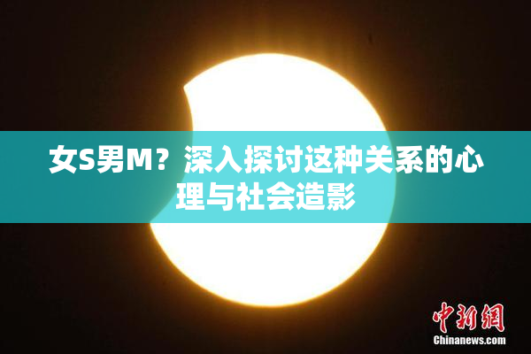 女S男M？深入探讨这种关系的心理与社会造影