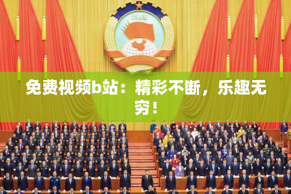 免费视频b站：精彩不断，乐趣无穷！