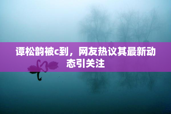 谭松韵被c到，网友热议其最新动态引关注