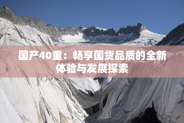 国产40重：畅享国货品质的全新体验与发展探索