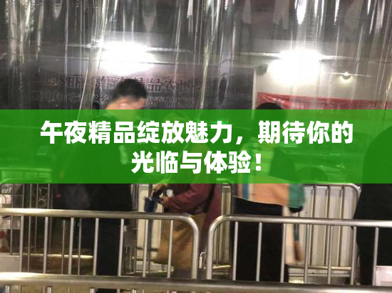 午夜精品绽放魅力，期待你的光临与体验！