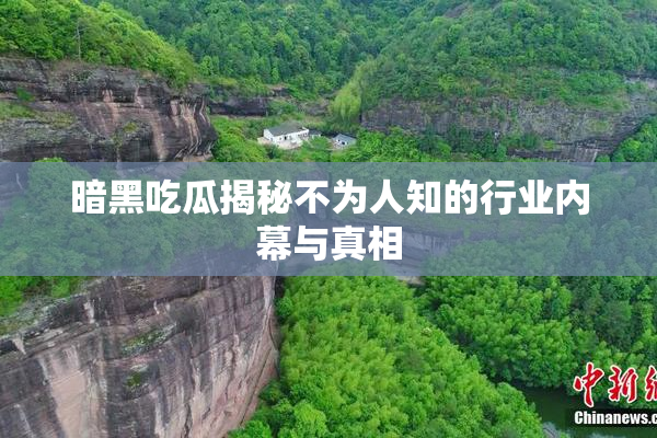 暗黑吃瓜揭秘不为人知的行业内幕与真相