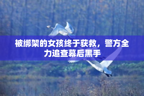 被绑架的女孩终于获救，警方全力追查幕后黑手