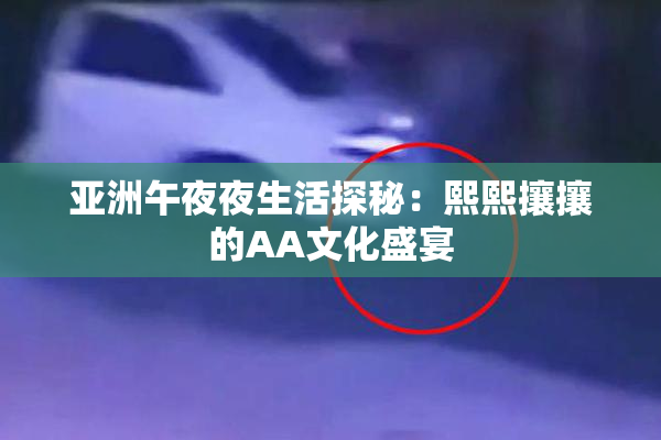 亚洲午夜夜生活探秘：熙熙攘攘的AA文化盛宴