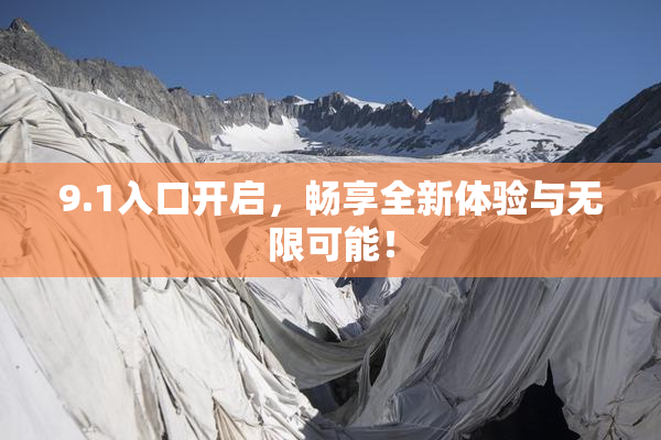 9.1入口开启，畅享全新体验与无限可能！