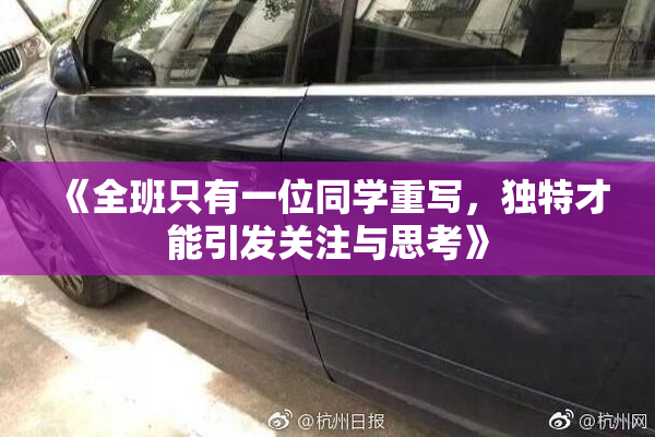 《全班只有一位同学重写，独特才能引发关注与思考》