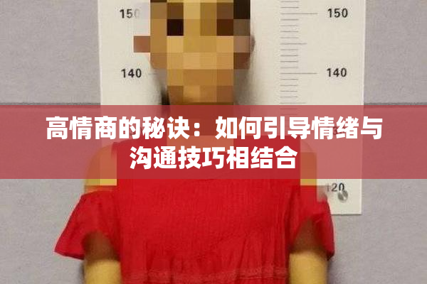 高情商的秘诀：如何引导情绪与沟通技巧相结合