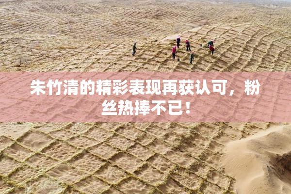 朱竹清的精彩表现再获认可，粉丝热捧不已！