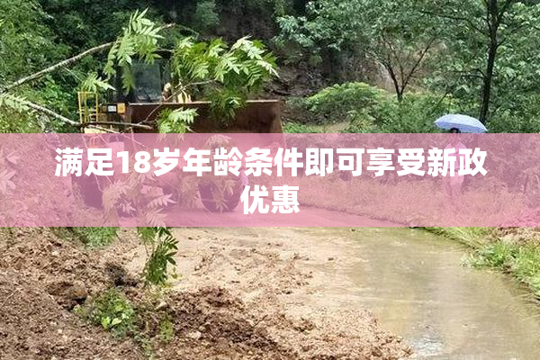 满足18岁年龄条件即可享受新政优惠