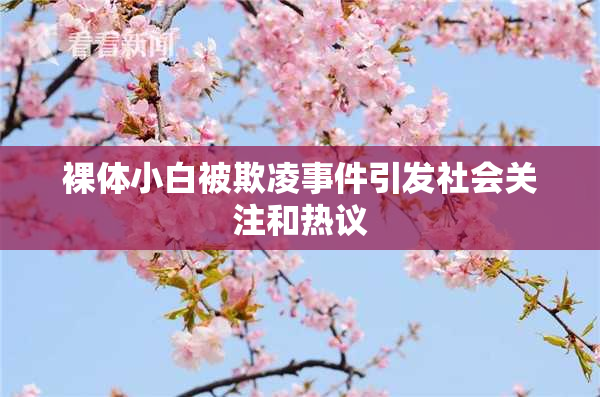 裸体小白被欺凌事件引发社会关注和热议