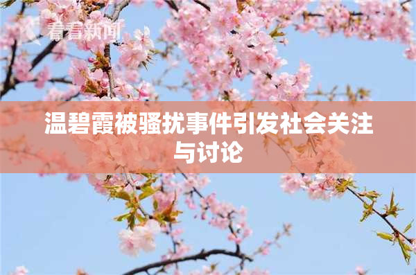 温碧霞被骚扰事件引发社会关注与讨论