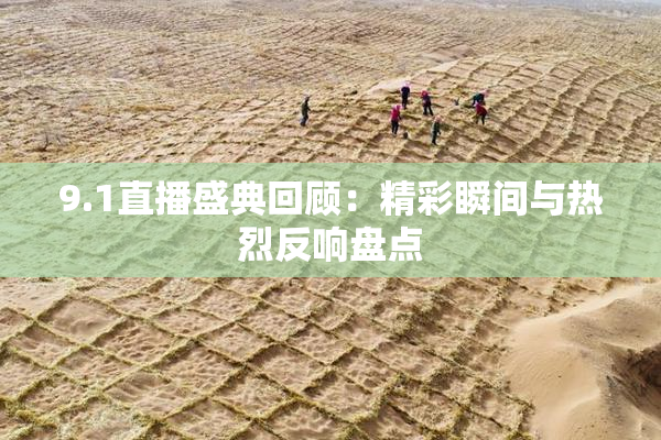 9.1直播盛典回顾：精彩瞬间与热烈反响盘点