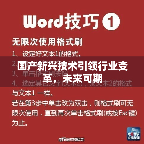 国产新兴技术引领行业变革，未来可期