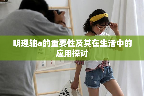 明理轴a的重要性及其在生活中的应用探讨