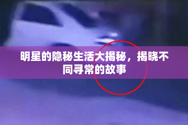 明星的隐秘生活大揭秘，揭晓不同寻常的故事