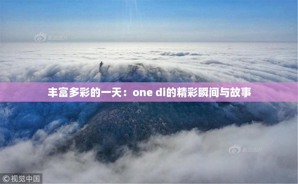 丰富多彩的一天：one di的精彩瞬间与故事