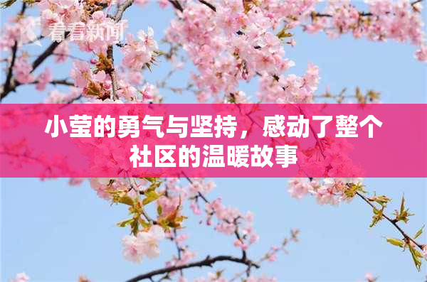 小莹的勇气与坚持，感动了整个社区的温暖故事