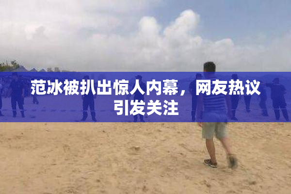 范冰被扒出惊人内幕，网友热议引发关注