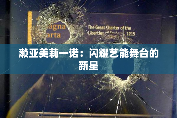 濑亚美莉一诺：闪耀艺能舞台的新星