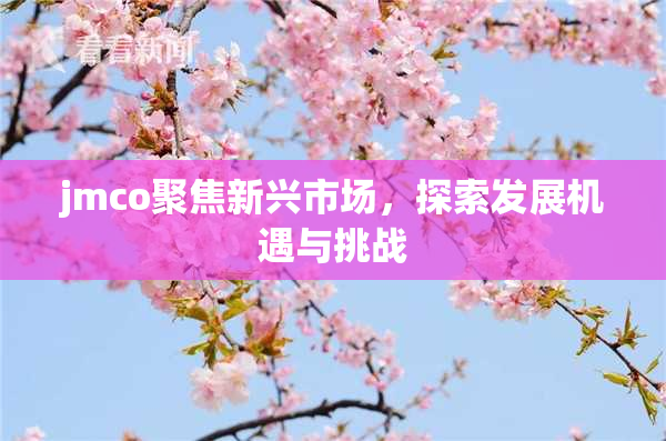 jmco聚焦新兴市场，探索发展机遇与挑战