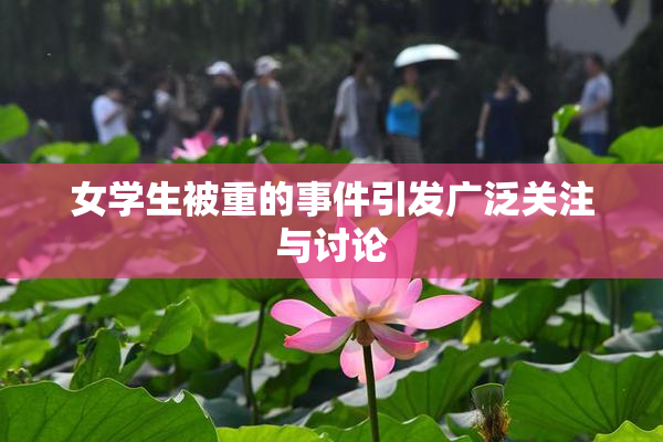 女学生被重的事件引发广泛关注与讨论