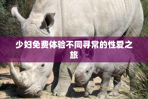 少妇免费体验不同寻常的性爱之旅