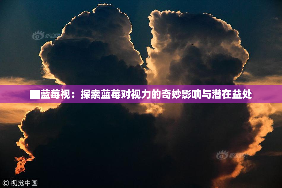 ▇蓝莓视：探索蓝莓对视力的奇妙影响与潜在益处
