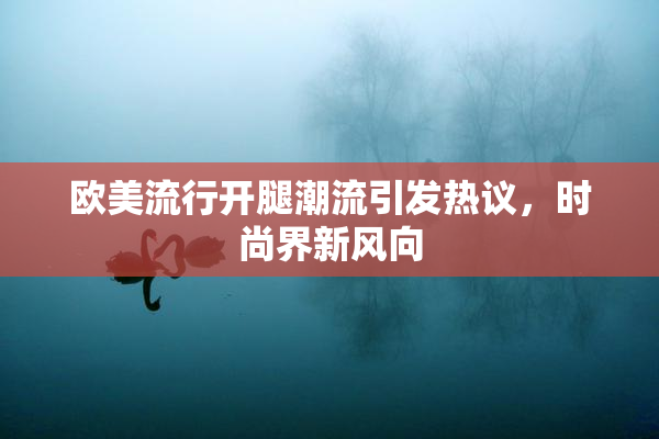 欧美流行开腿潮流引发热议，时尚界新风向