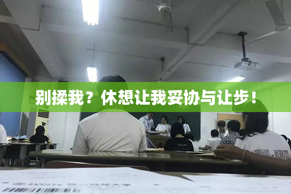 别揉我？休想让我妥协与让步！